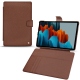 Samsung Galaxy Tab S7 leather case - Marron délicat