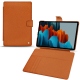 Samsung Galaxy Tab S7 leather case - Orange vibrant