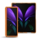 Samsung Galaxy Z Fold2 leather cover - Abaca arancio