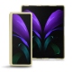 Samsung Galaxy Z Fold2 leather cover - Beige PU