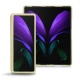 가죽 커버 Samsung Galaxy Z Fold2 - Beige - Couture ( Nappa - Pantone 7502C ) 