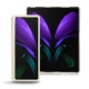 Coque cuir Samsung Galaxy Z Fold2 - Blanc escumo - Couture