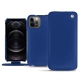 Apple iPhone 12 Pro Max leather case - Bleu océan ( Nappa - Pantone 293C ) 