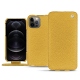 Housse cuir Apple iPhone 12 Pro Max - Mimosa ( Pantone 141C ) 