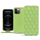 Funda de piel Apple iPhone 12 Pro Max - Vert olive - Couture ( Nappa - Pantone 578U ) 