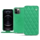 Capa em pele Apple iPhone 12 Pro Max - Menthe vintage - Couture