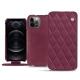 Apple iPhone 12 Pro Max leather case - Prune vintage - Couture