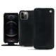 Custodia in pelle Apple iPhone 12 Pro Max - Dark vintage ( Roughtcut - Black#5256 ) 