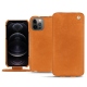 Capa em pele Apple iPhone 12 Pro Max - Mandarine vintage ( Pantone 165C ) 