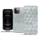 Capa em pele Apple iPhone 12 Pro Max - Platinium - Couture