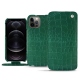 Capa em pele Apple iPhone 12 Pro Max - Crocodile pino