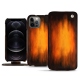 Housse cuir Apple iPhone 12 Pro Max - Fauve Patine