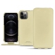 Capa em pele Apple iPhone 12 Pro Max - Beige PU