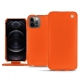 Capa em pele Apple iPhone 12 Pro - Orange fluo