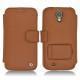 Samsung GT-i9500 Galaxy S IV leather case - Marron ( Nappa - Pantone 1615C ) 