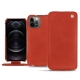 Custodia in pelle Apple iPhone 12 Pro - Arange clouquié