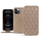 レザーケース Apple iPhone 12 Pro - Taupe vintage - Couture