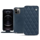 Housse cuir Apple iPhone 12 Pro - Jean vintage - Couture
