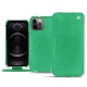 Apple iPhone 12 Pro leather case - Menthe vintage ( Pantone 562C ) 
