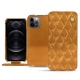 レザーケース Apple iPhone 12 Pro - Or Maïa - Couture