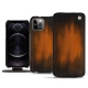 Custodia in pelle Apple iPhone 12 Pro - Marron Patine