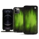 Custodia in pelle Apple iPhone 12 Pro - Vert Patine