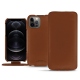 Apple iPhone 12 Pro leather case - Marron PU