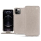 Apple iPhone 12 Pro leather case - Taupe innocent