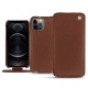Apple iPhone 12 Pro leather case - Marron délicat