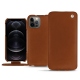 Apple iPhone 12 Pro leather case - Marron Veggie