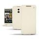 Capa em pele HTC One Max  - Ivoire ( Sleek P C12 - White ) 