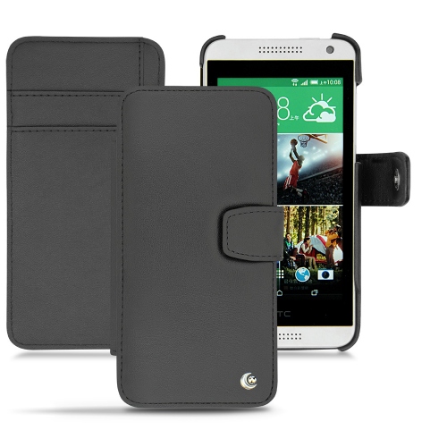HTC Desire 610 leather case - Noir ( Nappa - Black ) 