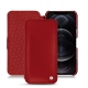 가죽 커버 Apple iPhone 12 Pro Max - Rouge ( Nappa - Pantone 199C ) 
