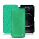 가죽 커버 Apple iPhone 12 Pro Max - Menthe vintage ( Pantone 562C ) 