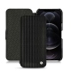 Capa em pele Apple iPhone 12 Pro Max - Abaca nero