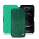 Housse cuir Apple iPhone 12 Pro Max - Crocodile pino