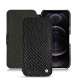 Custodia in pelle Apple iPhone 12 Pro Max - Serpent nero