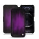 Apple iPhone 12 Pro Max leather case - Violet Patine
