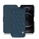 Housse cuir Apple iPhone 12 Pro Max - Indigo - Couture ( Pantone 303U ) 
