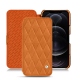 Housse cuir Apple iPhone 12 Pro Max - Mandarine vintage - Couture