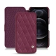 Custodia in pelle Apple iPhone 12 Pro Max - Prune vintage - Couture