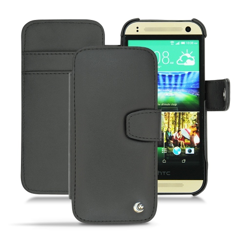 レザーケース HTC One mini 2  - Noir ( Nappa - Black ) 