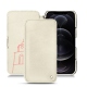 Housse cuir Apple iPhone 12 Pro Max - Blanc escumo