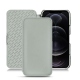 Apple iPhone 12 Pro Max leather case - Gris PU