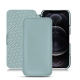 Capa em pele Apple iPhone 12 Pro Max - Bleu Ciel PU