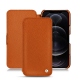 가죽 커버 Apple iPhone 12 Pro Max - Orange vibrant