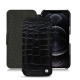 Capa em pele Apple iPhone 12 Pro - Crocodile nero