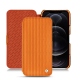 Housse cuir Apple iPhone 12 Pro - Abaca arancio