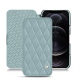 Capa em pele Apple iPhone 12 Pro - Bleu ciel - Couture ( Nappa - Pantone 277C ) 