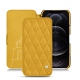 Capa em pele Apple iPhone 12 Pro - Jaune soulèu - Couture